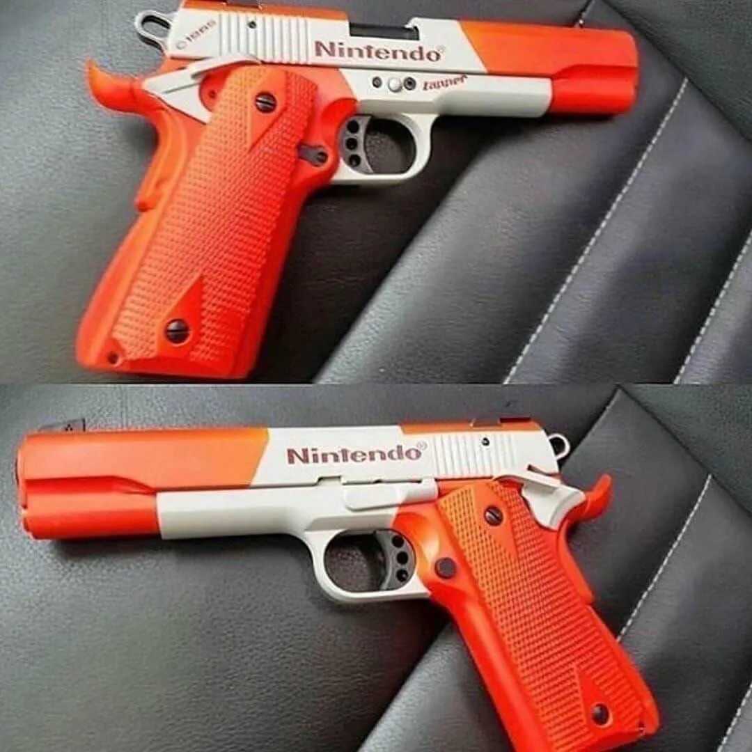 Real gun. Береты пистолеты двойные. Nintendo Gun. Кастом оружия подарочные.