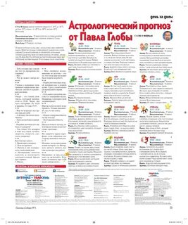 Гороскоп на день от глобы