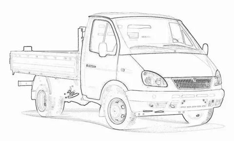 Раскраски машины газель