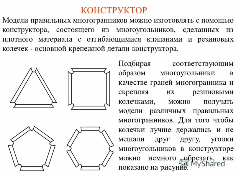 Плоские многоугольники из которых состоит поверхность многогранника