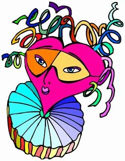 illustration,colorful,free expression,imaginatively,drawing,heart,face,carn...