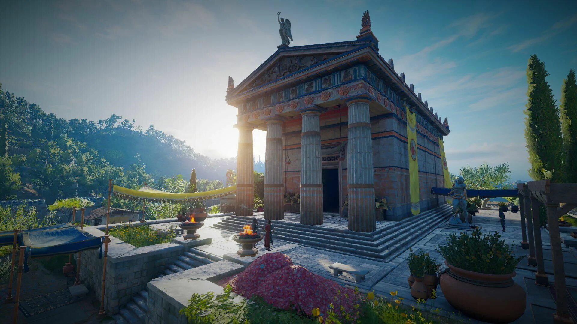 Temple assassins. Assassin's Creed Odyssey храм. Ассасин Одиссея архитектура. Ассасин Крид Одиссея Афины. Assassins Creed Odyssey архитектура.