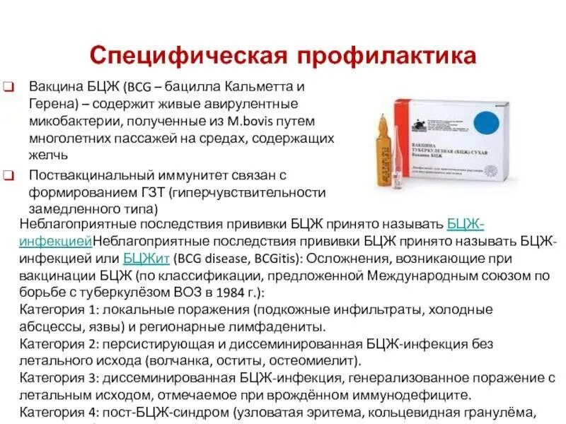 Вакцина против туберкулеза БЦЖ. Метод введения вакцины БЦЖ. Препарат, которым проводится вакцинация и ревакцинация БЦЖ, - это:.