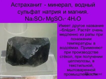 Минерал содержащий натрий