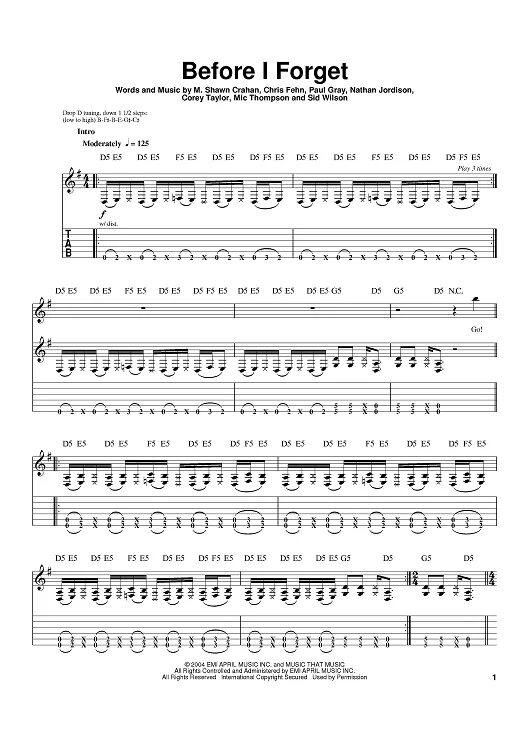 Slipknot before i forget tabs. Before i forget slipknot текст. slipknot duality tabs.