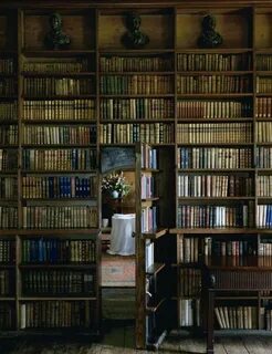 Книги дома в шкафу