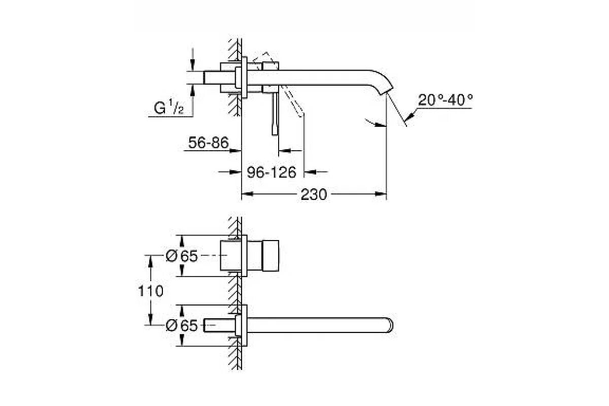 Смеситель Grohe 19408001. Смеситель для раковины Grohe Essence 19408001. Смеситель Grohe Essence New 19408001 для раковины. Grohe Essence New 19967001.