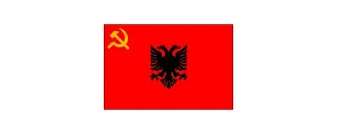 Красный флаг с белым орлом