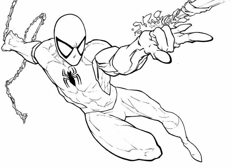 Раскраска распечатать а4 человеки von Spiderman Ausmalbilder PDF für Kinder Spiderman coloring, Halloween coloring