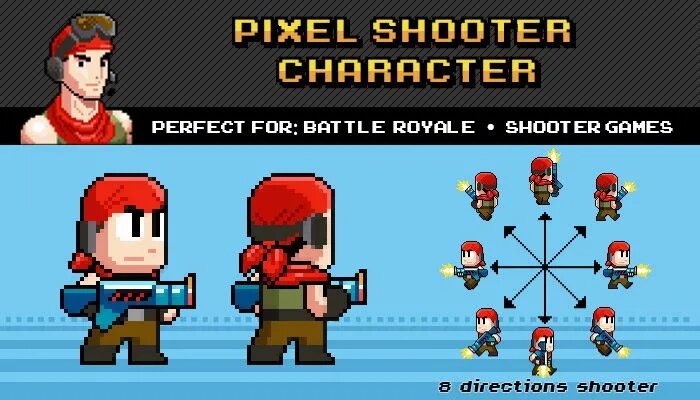 Gangs wars pixel shooter