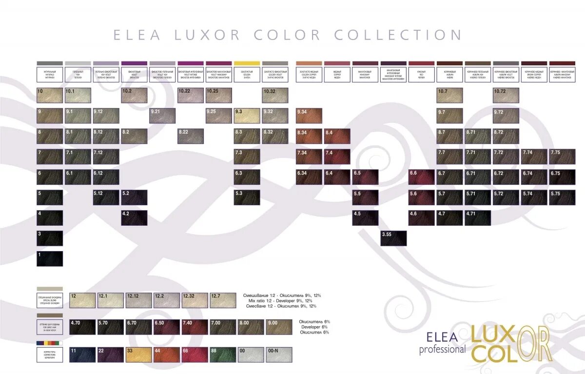 Краска люксор палитра. Краска Elea professional Luxor Color палитра. Краска Luxor Color 9.37. Luxor краска для волос 7.12 палитра. Luxor professional Luxcolor палитра.
