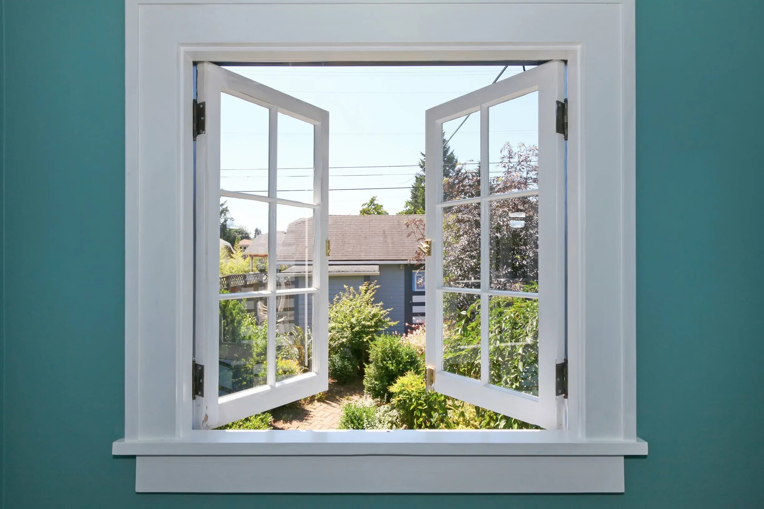 The windows is open