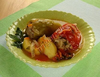 Как потушить перцы с мясом