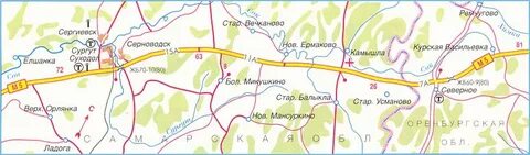 Трасса м5 на карте