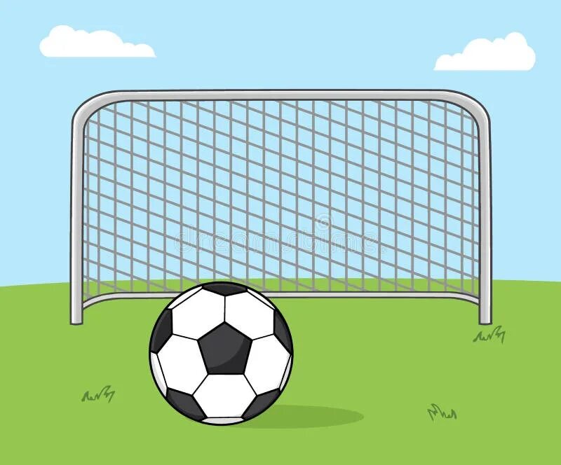 футбольные ворота раскраска для детей. мяч в воротах на прозрачном фоне. картина футбольное поле для детей. раскраска футбольный мяч и ворота. футбольные ворота рисунок для детей.