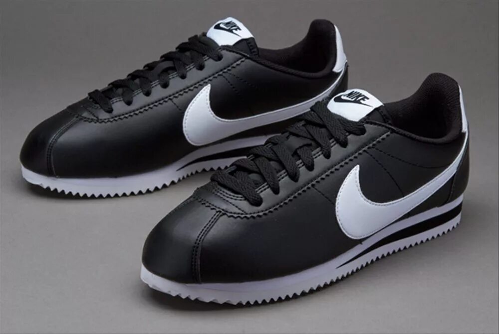 Купить кроссовки в туле мужские. Nike Cortez Leather. Nike Cortez Black. Найк Кортес черные. Nike Cortez кожаные.