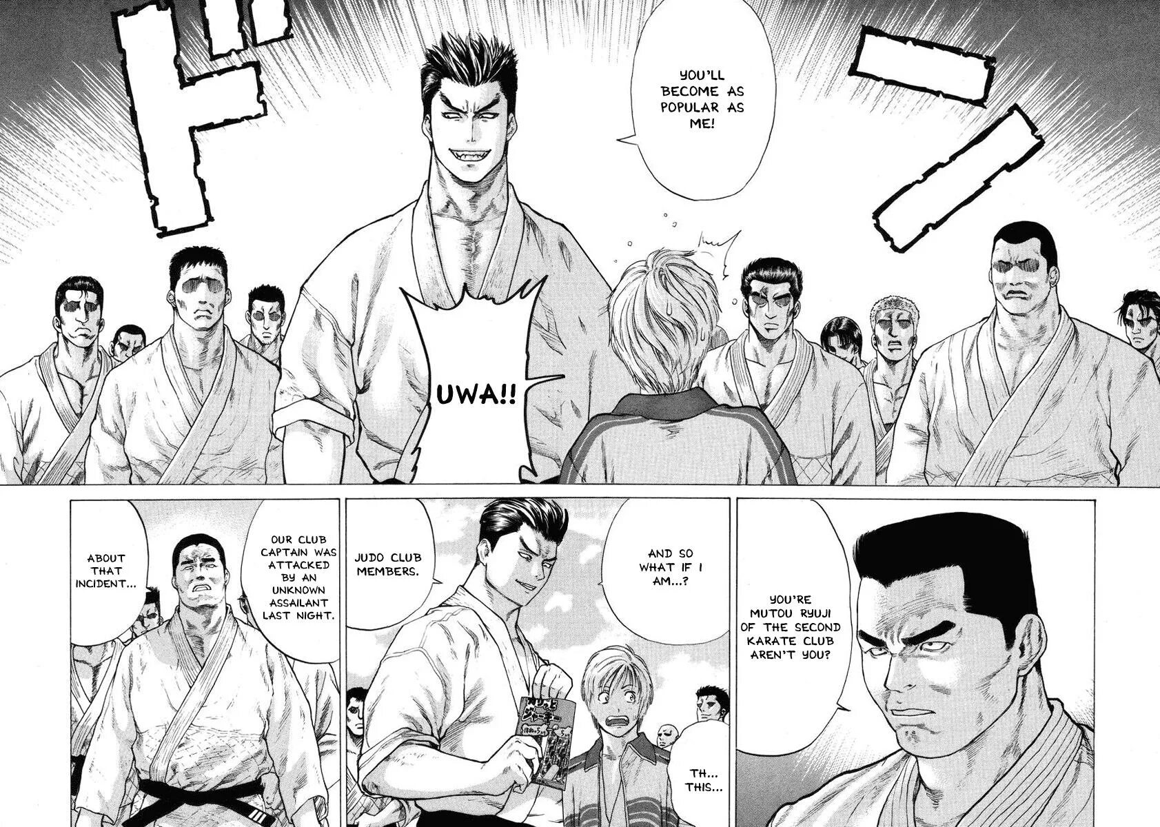 Time stop target karate club captain