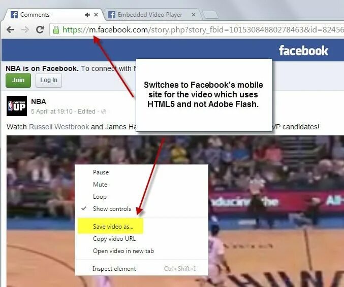 Как сохранить видео из фейсбука. Фейсбук видео. Сохранять видео из Фейсбук. Https player 5
