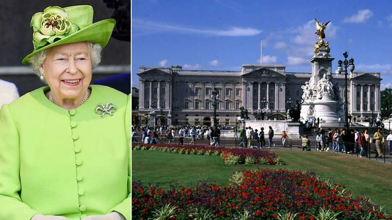 Букингемский дворец – резиденция английской королевы. Дворцы Елизаветы 2 королевы Англии. The queen lives in a big