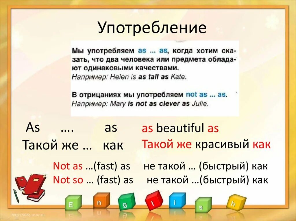 Сравнительная конструкция as as. Употребление as as в английском языке. Not as as в английском языке. So as в английском языке правило.