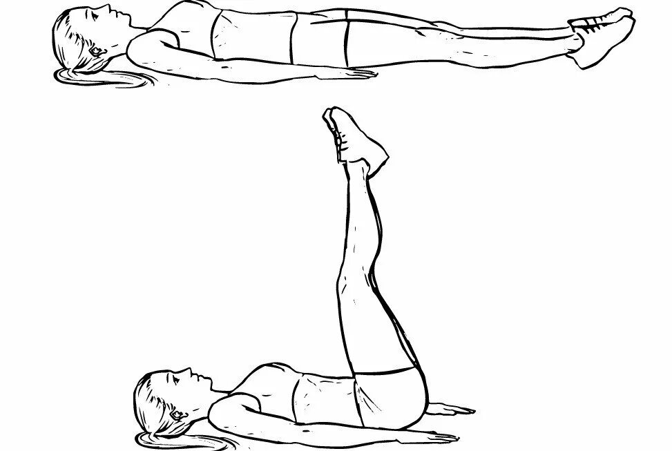 Положение лежа на спине упражнения. Упражнение поднимание ног лежа. Подъем прямых ног лежа. Поднятие ног лежа на спине. Упражнение поднятие прямых ног.