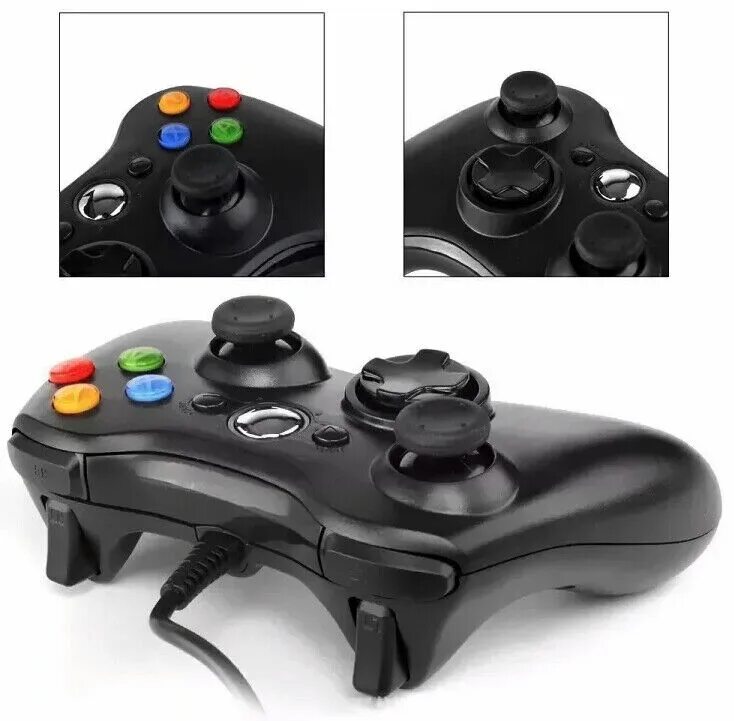 Геймпад проводной Controller Black (Xbox 360). Джойстик Xbox 360 проводной. Проводной USB геймпад Xbox 360. Геймпад Xbox 360 чёрный проводной. Xbox 360 проводной купить