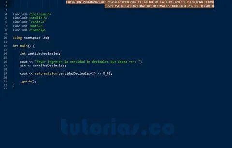 Pi in c
