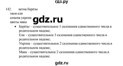 Русский язык 4 класс упражнение 142