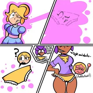 shelly (brawl stars), brawl stars, comic, clothing transformation, inanimat...