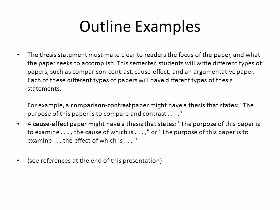 Outline examples. Thesis outline Statement. Thesis outline Samples.