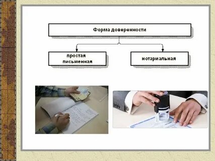 Разновидности доверенности