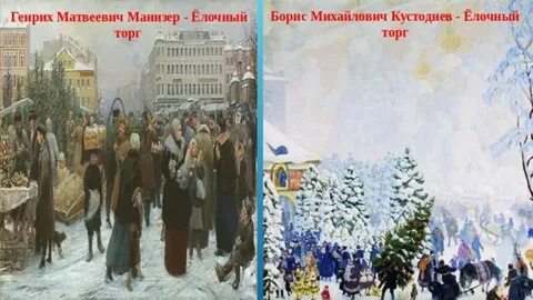 Картина бориса кустодиева елочный торг