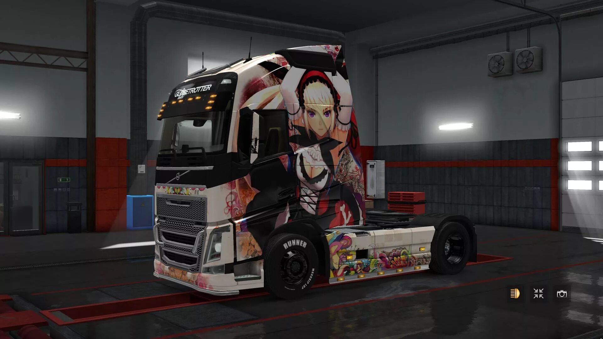 Animated ets 2. Euro truck simulator 2 аниме. skin ets 2 аниме. етс 2 аниме скин. anime truck euro truck simulator.