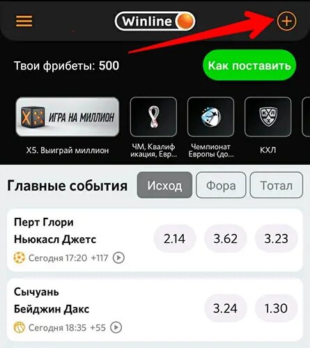 Winline ios pro winline. Приложение Винлайн на айфон. Винлайн Интерфейс приложения. Офферы Винлайн. Винлайн выигрыш 5700 скрин.