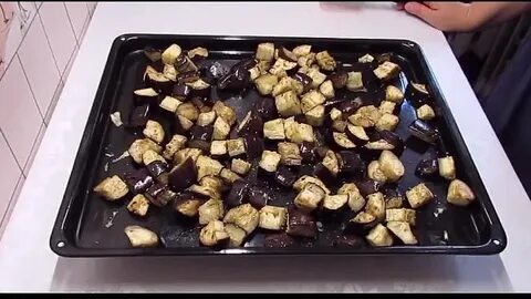 Баклажаны в духовке колечками