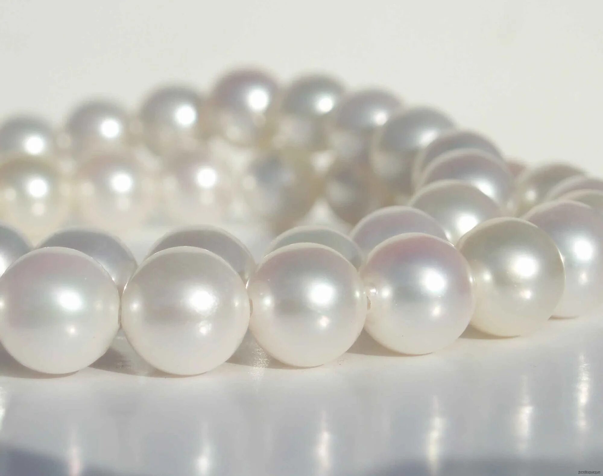 Бусы с жемчугом. Кафинский жемчуг. Лучший жемчуг. Изделия из натурального жемчуга. Озерный жемчуг.