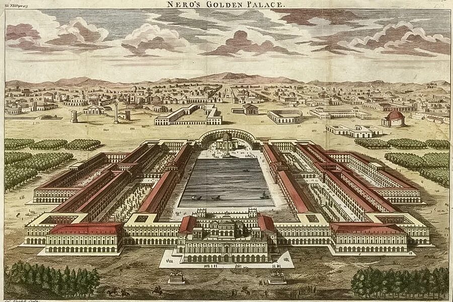 Дворец нерона в риме. Золотой дом нерона (domus aurea). Домус ауреа в риме. Золотой дом нерона рим фрески. Золотой дом рим.