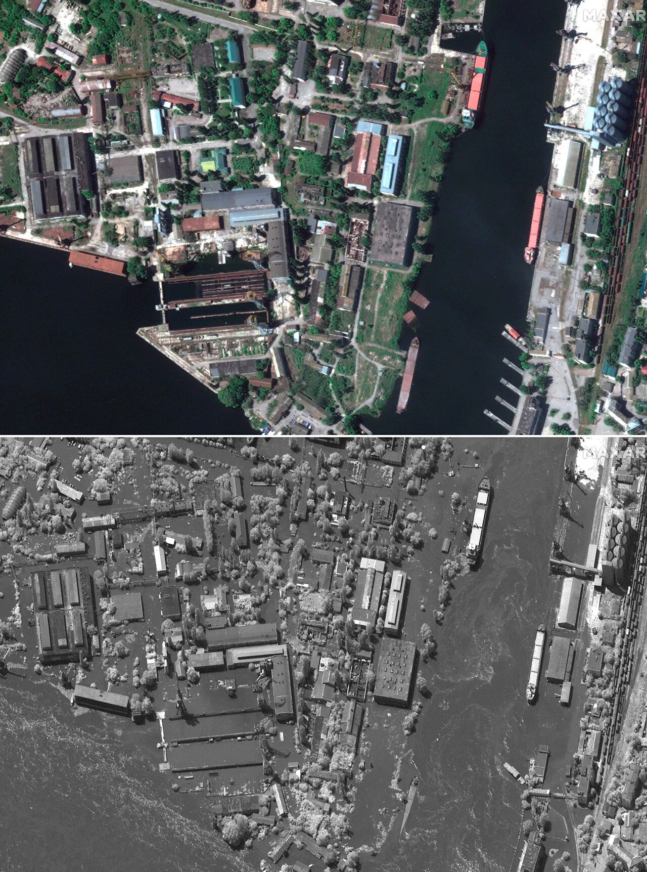Спутниковый снимок Каховской ГЭС 2023. Каховская ГЭС спутниковые снимки. Спутниковые снимки затопления Херсонской области. Херсон со спутника после разрушения дамбы. Осложнения после спутника