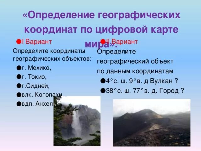 Широта и долгота вулкана фудзияма