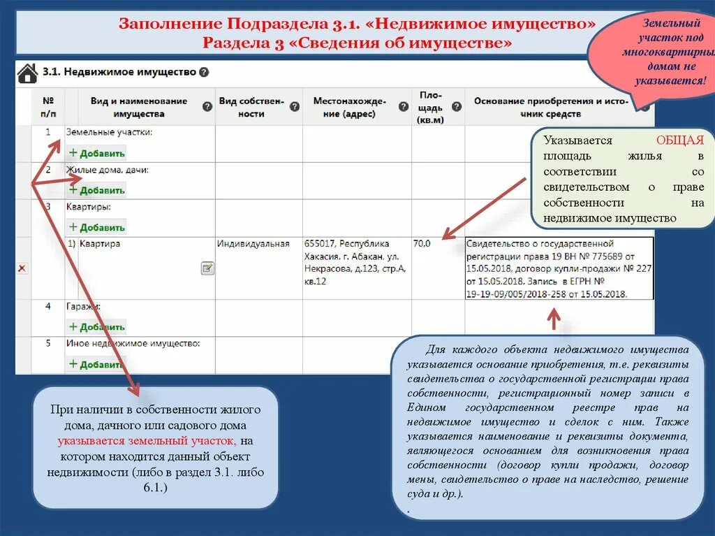 Справка бк 2.5 5 образец. Пример заполнения справки БК. Основание приобретения недвижимого имущества в справке БК. Сведения о расходах образец заполнения. Раздел 3 сведения об имуществе.