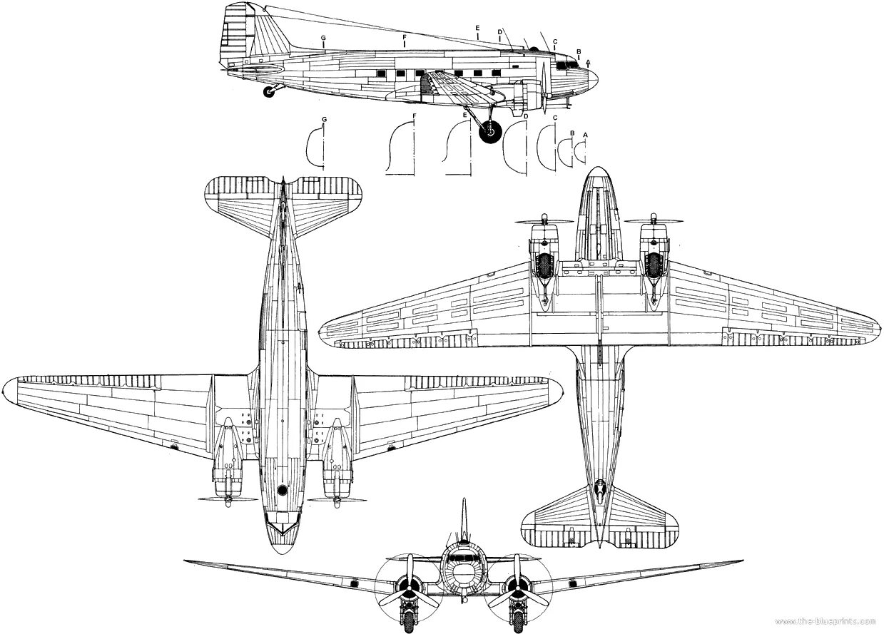 Ли 2 рисунок. Самолёт Дуглас DC-3 чертежи. Дуглас ДС 3 чертежи. Douglas DC-3 Blueprint. Douglas DC-3 схема.