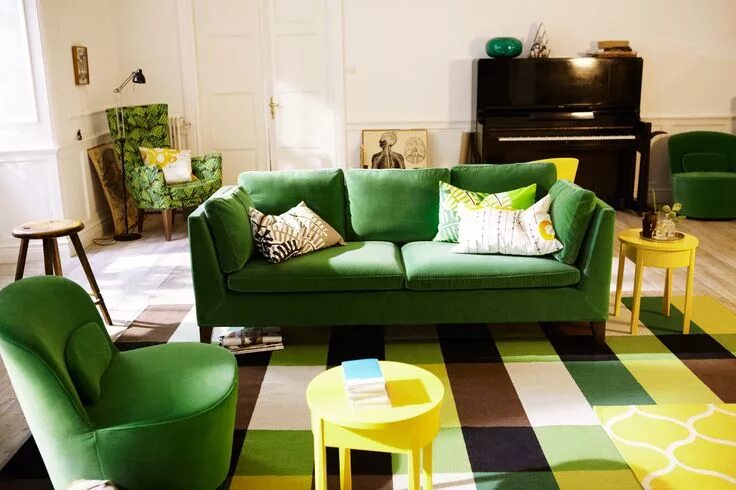 Novedades en el mundo de la decoración Green interior design, Furniture, Home