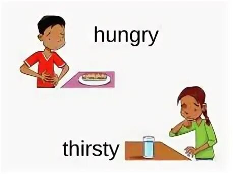 Hungry thirsty. Голодный на английском. Hungry thirsty Worksheet. Голодный на английском для детей.