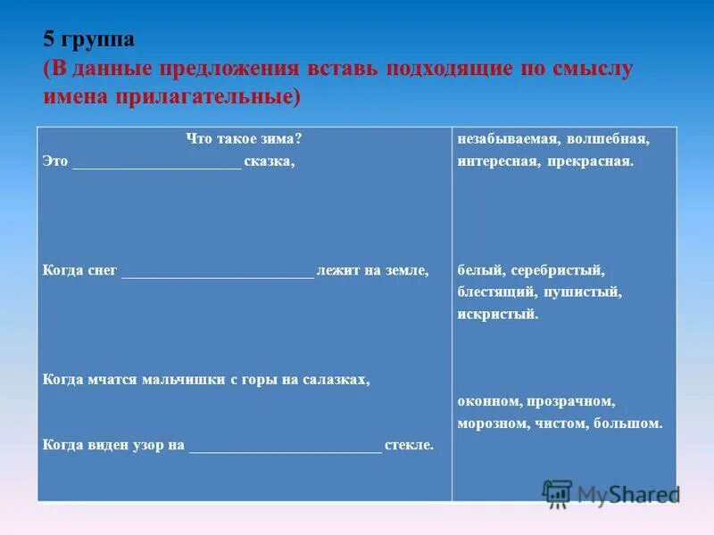вставь подходящие по смыслу прилагательные. текст с прилагательными. задание вставь подходящие по смыслу имена прилагательные. задание вставь подходящие по смыслу имена прилагательные. вставь подходящие по смыслу прилагательные.