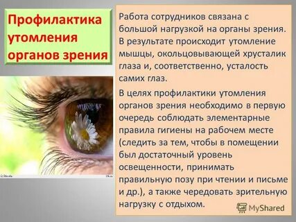 Гигиена зрения и слуха