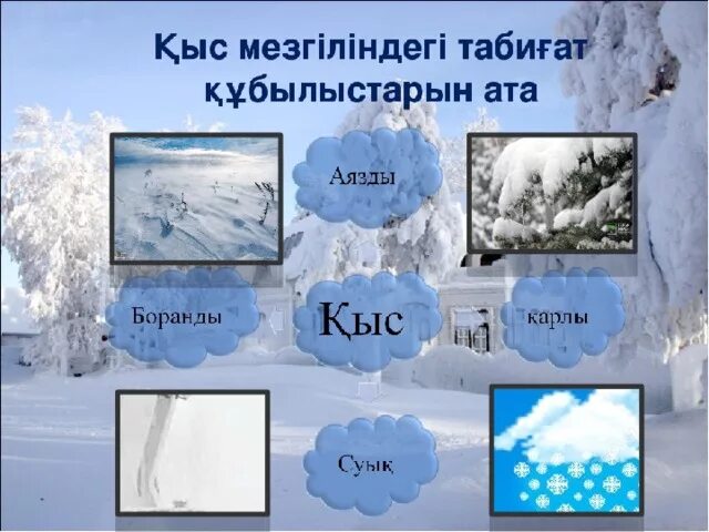 Қыс айлары. А. Презентация қыс мезгілі. Қыс айлары. Февраль айы.