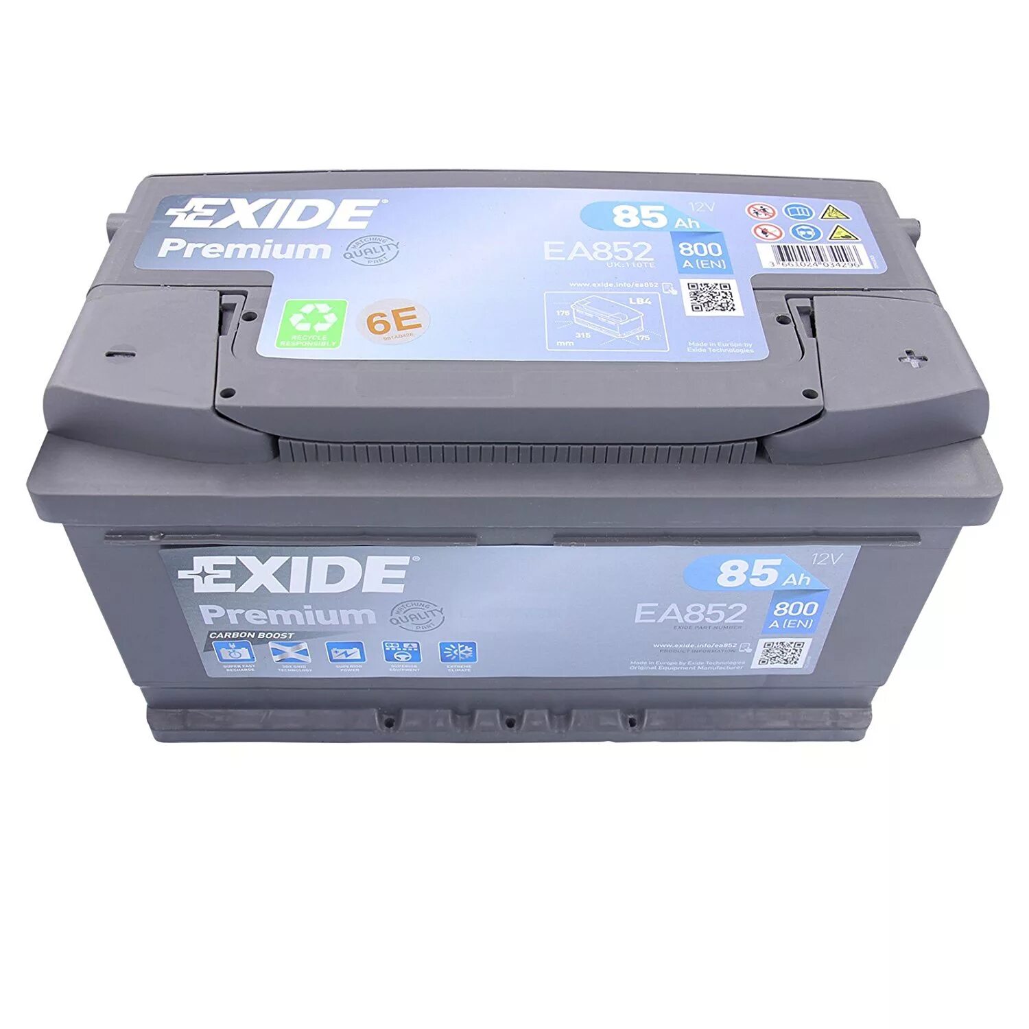 Аккумулятор купить 175 175. Exide Premium ea852. Аккумулятор Exide Premium 85ah ea852. АКБ Эксайд 85ah 800. Exide 85 Ah.