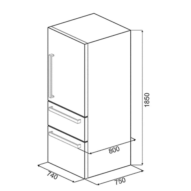 Холодильники размеры высота. Холодильник Smeg ft41bxe. Холодильник Смег габариты. Ширина холодильника стандартная Индезит. Высота холодильника Смег.