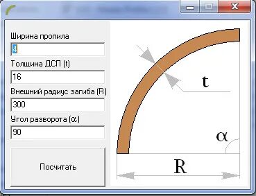 Радиус загиба