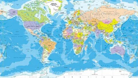 Коврик на стол политическая карта мира 